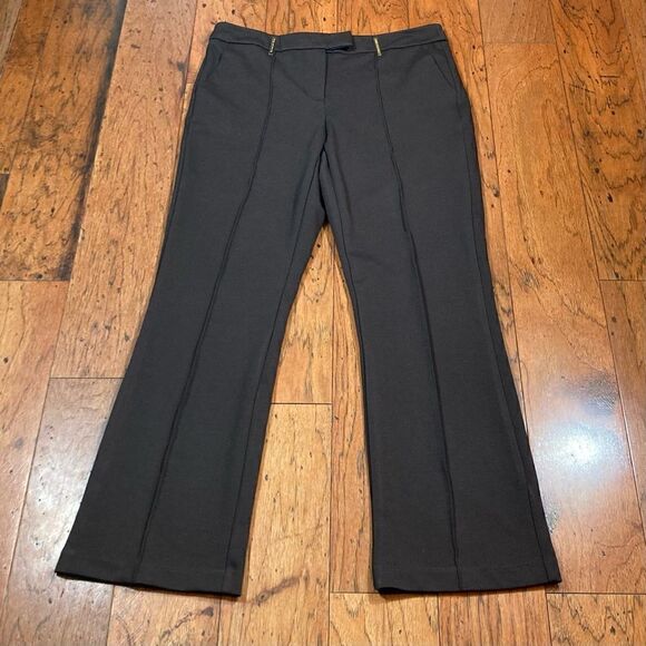 Marc New York Dark Chocolate High Waist Trouser Leg Pants, Size 4, NWT - Picture 2 of 11